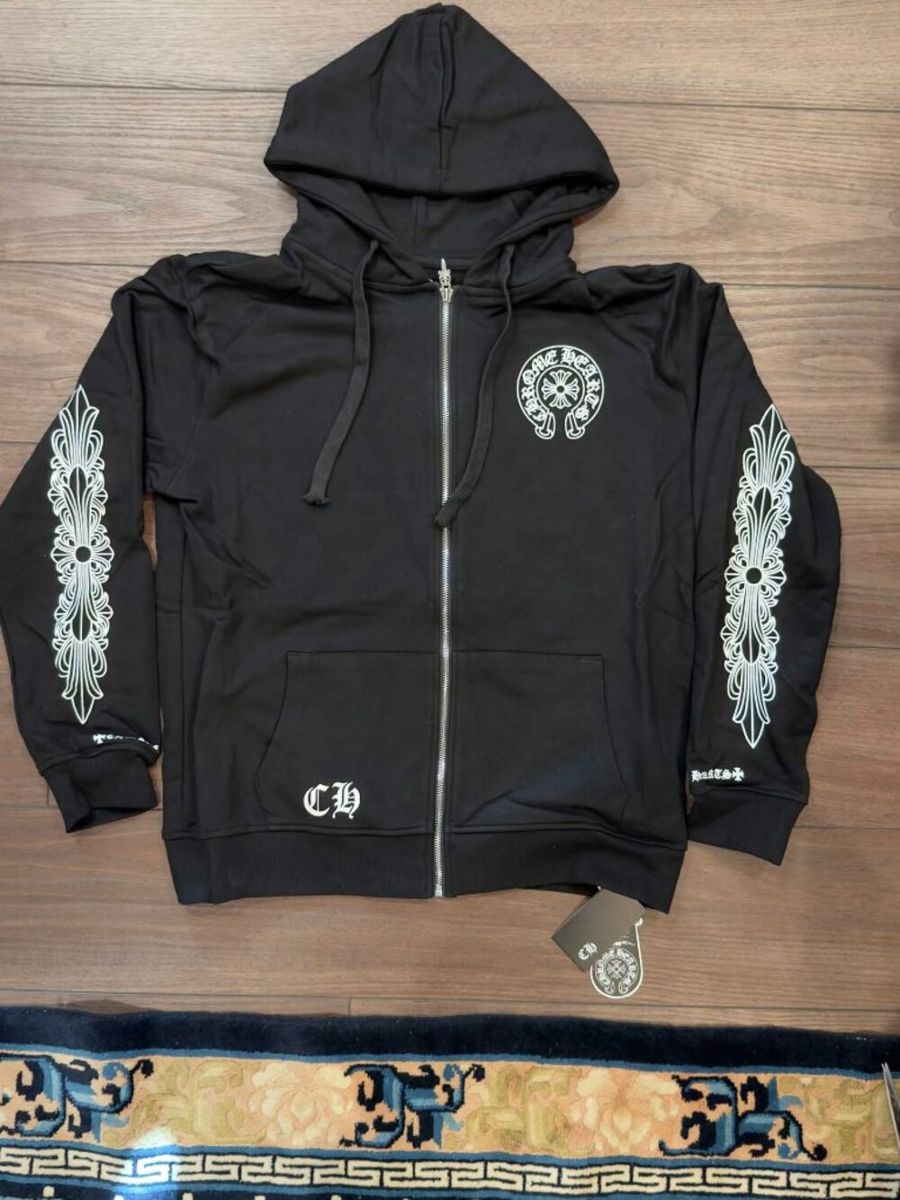 Chrome hearts zip up hoodie